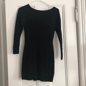 Black sweater dress